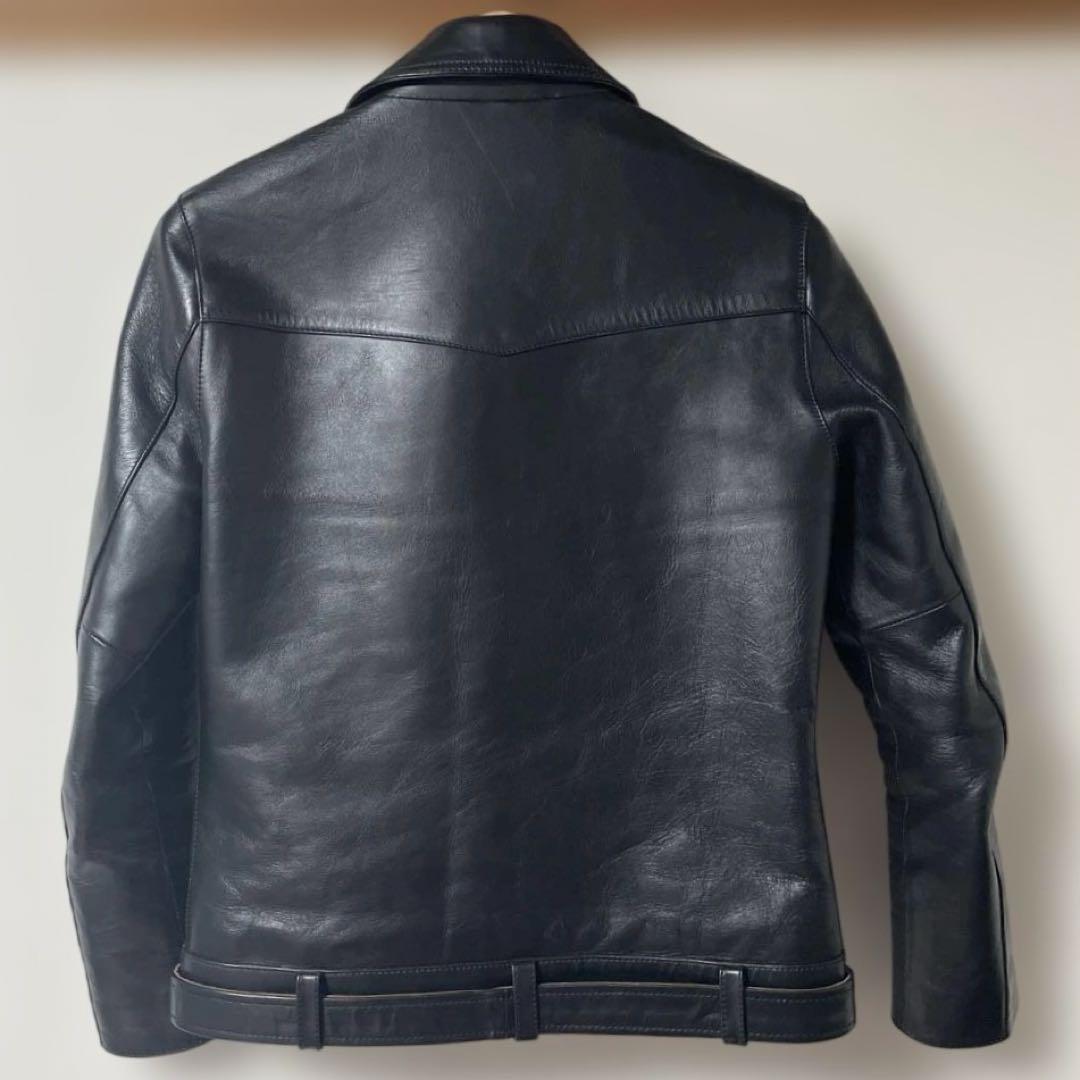 貴重 VALLET02HS ベジタン 馬革ライダース シルクライナー 茶芯