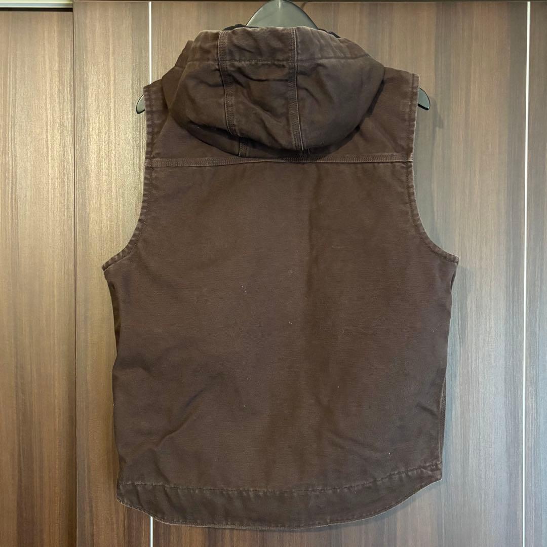 美品　カーハート　ダックベスト　ダークブラウン　Ｓ