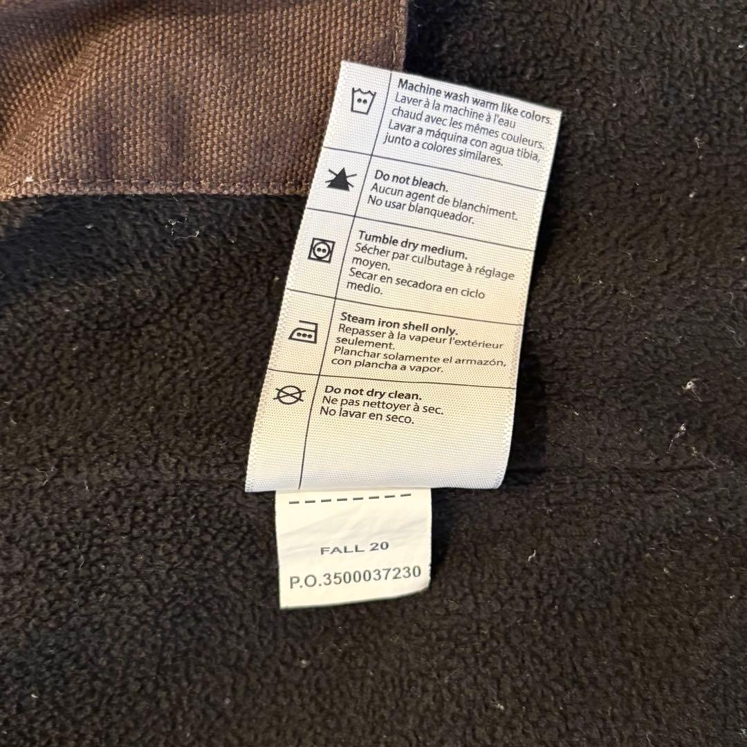 美品　カーハート　ダックベスト　ダークブラウン　Ｓ