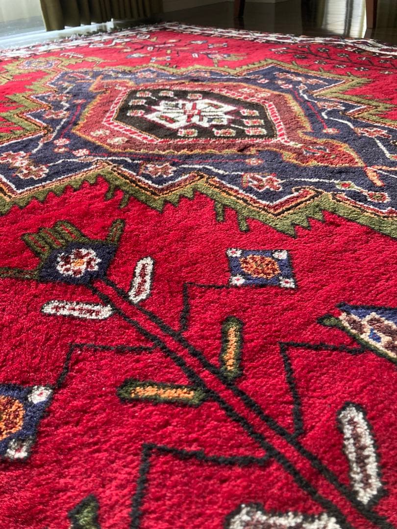 手織りウールペルシャラグ 約150×215センチ