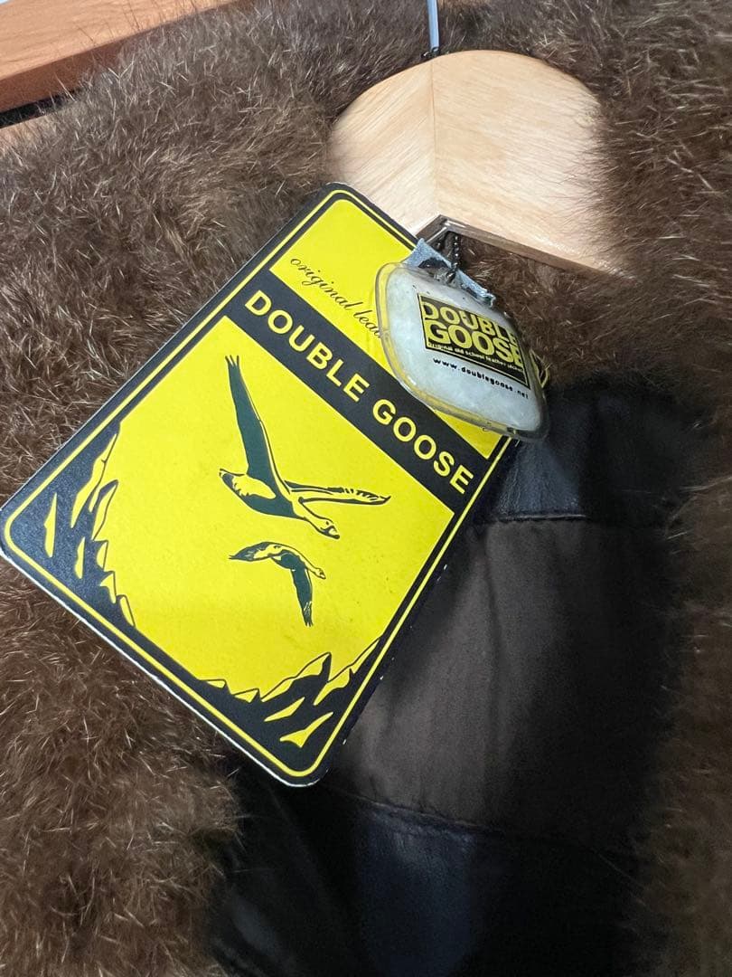 DOUBLE レザーダウンジャケット