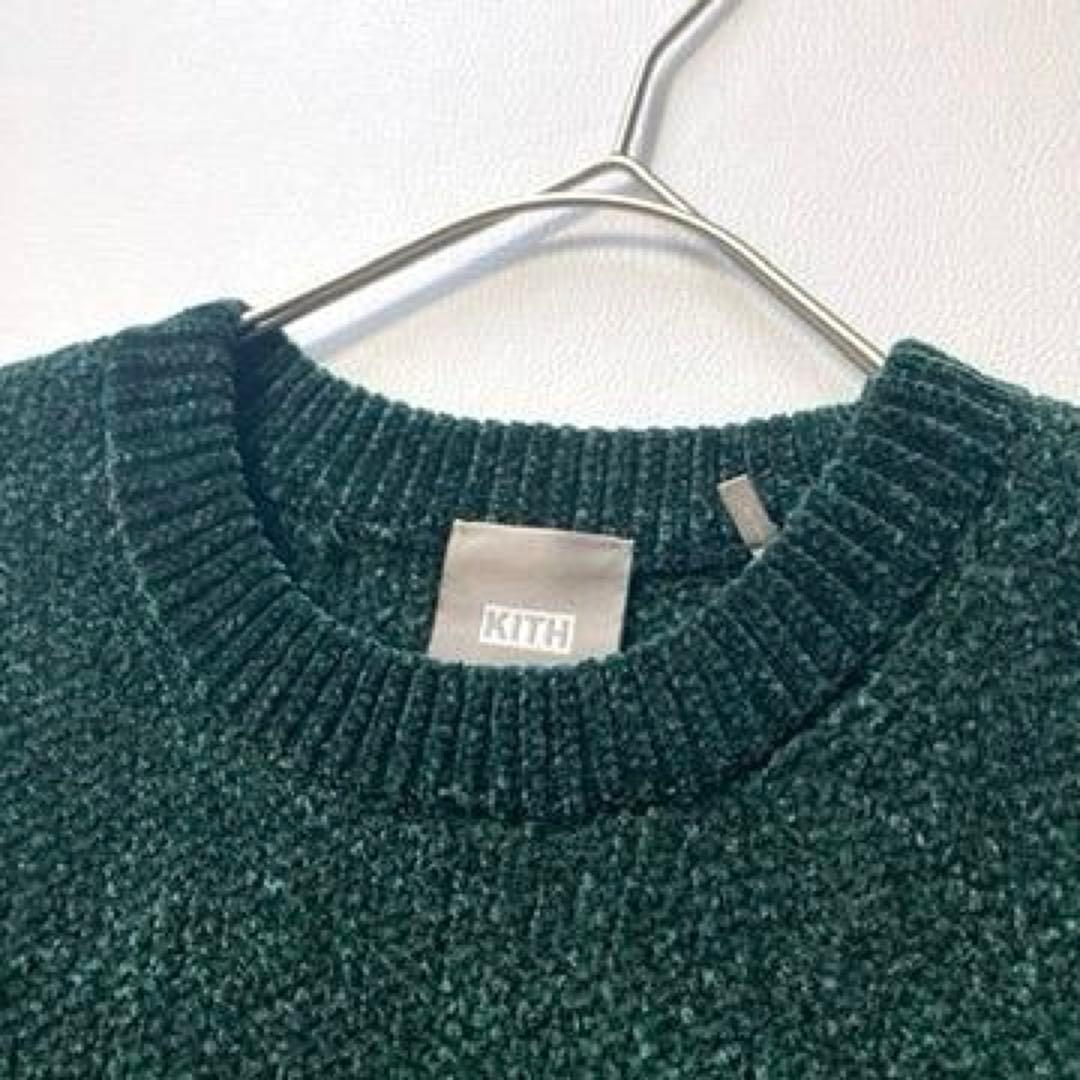 【Matsuko】KITH　ロゴ刺繍 ショート丈 クロップド ニット