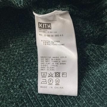 【Matsuko】KITH　ロゴ刺繍 ショート丈 クロップド ニット