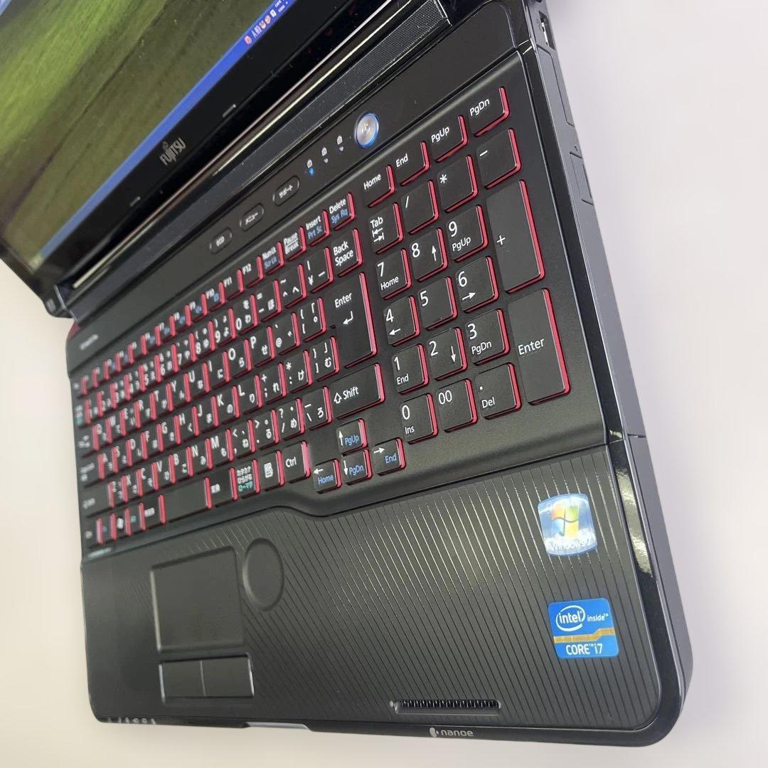 ☆訳有超美品☆WindowsXP☆富士通フルHD液晶15.6インチ大画面ノート☆