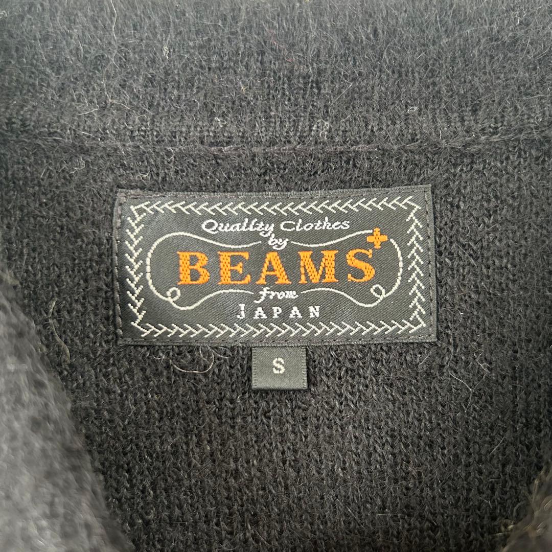 【モヘヤ混】Beams+ ニットポロシャツ　マルチカラー　美品　即完売　希少
