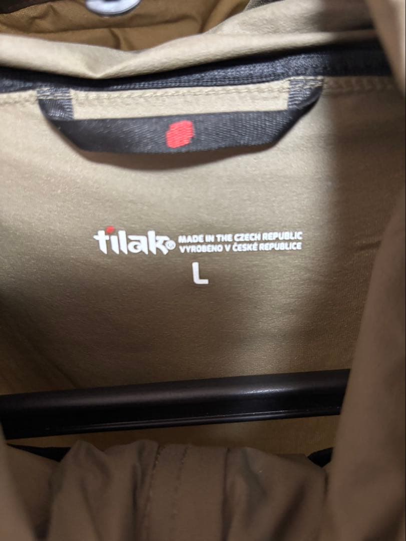 tilak フード付きナイロンジャケット L オリーブグリーン