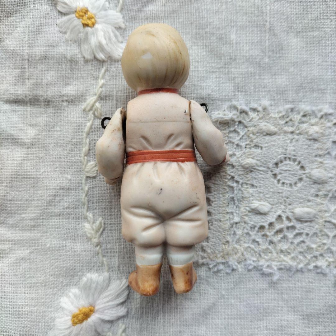 ドイツ　ビンテージ　ビスクドール　男の子　身長8.8cm HERTWIG？