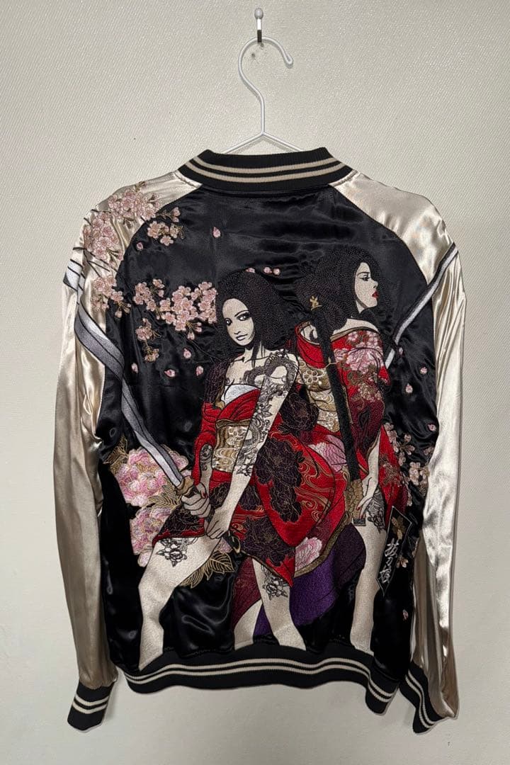 抜刀娘　スカジャン　リバーシブル　ユニセックス　XL