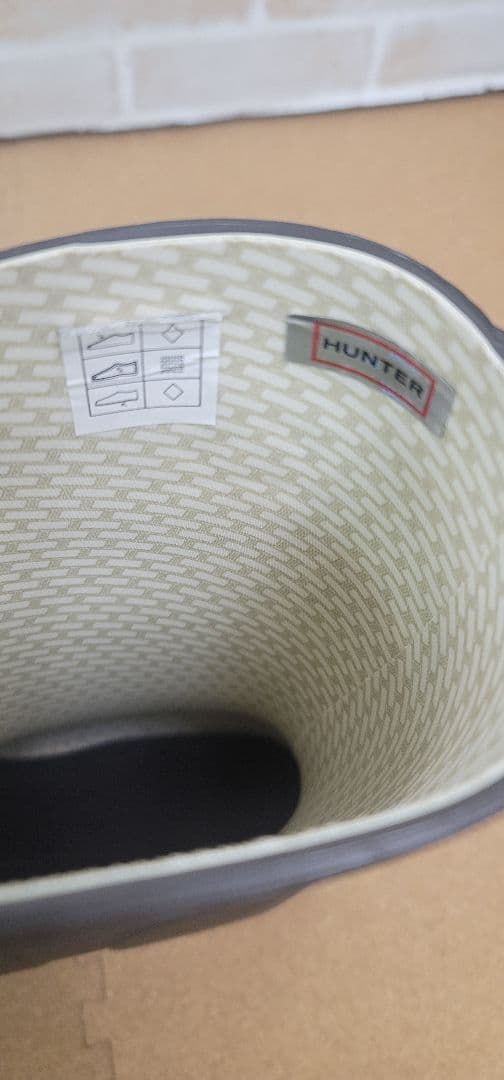 HUNTER オリジナル 長靴 ダークブラウン（カーキ色）