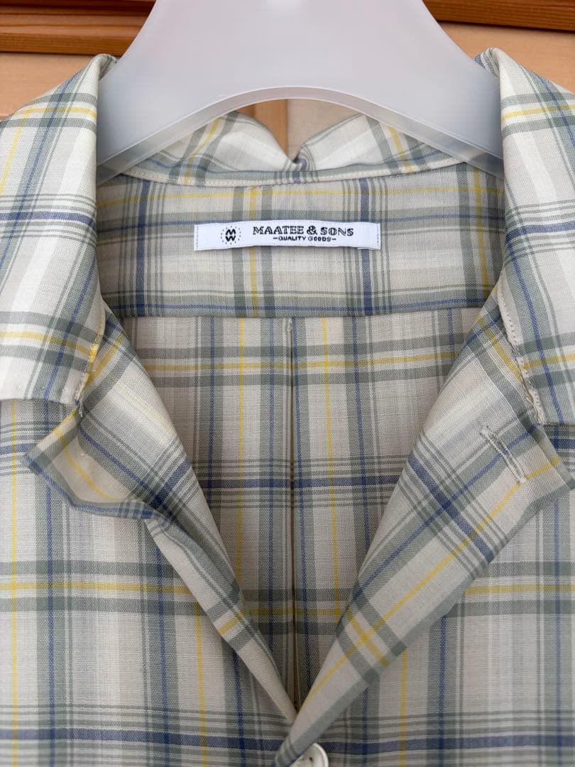 トップス MAATEE&SONS \"H Wool\" Open Collar Shirts