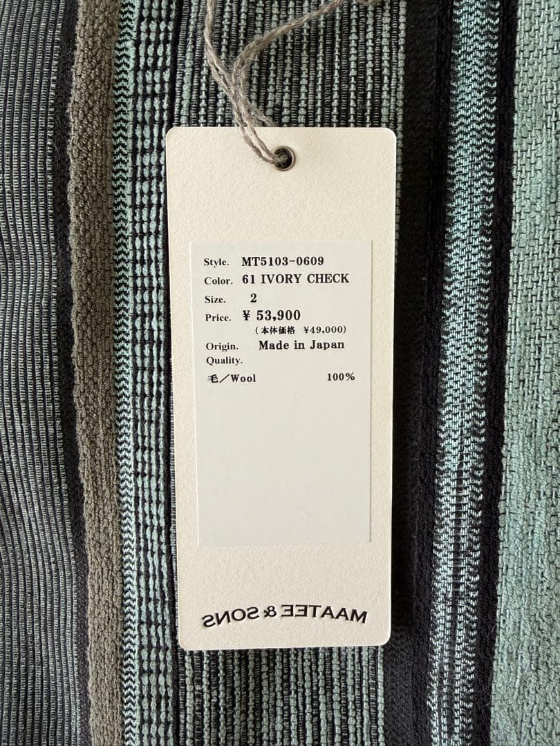 トップス MAATEE&SONS \"H Wool\" Open Collar Shirts