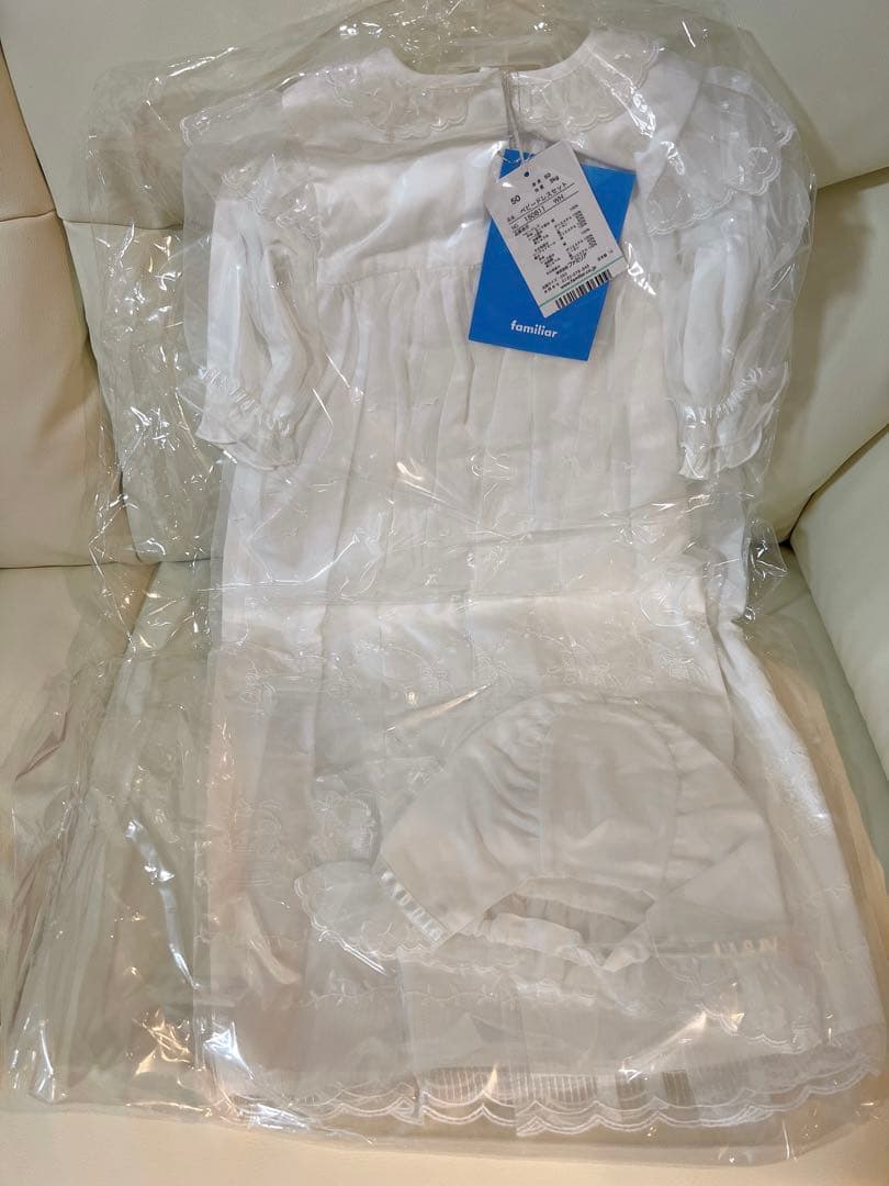 【新品未開封タグ付き】familiar／ベビードレスセット／セレモニードレス