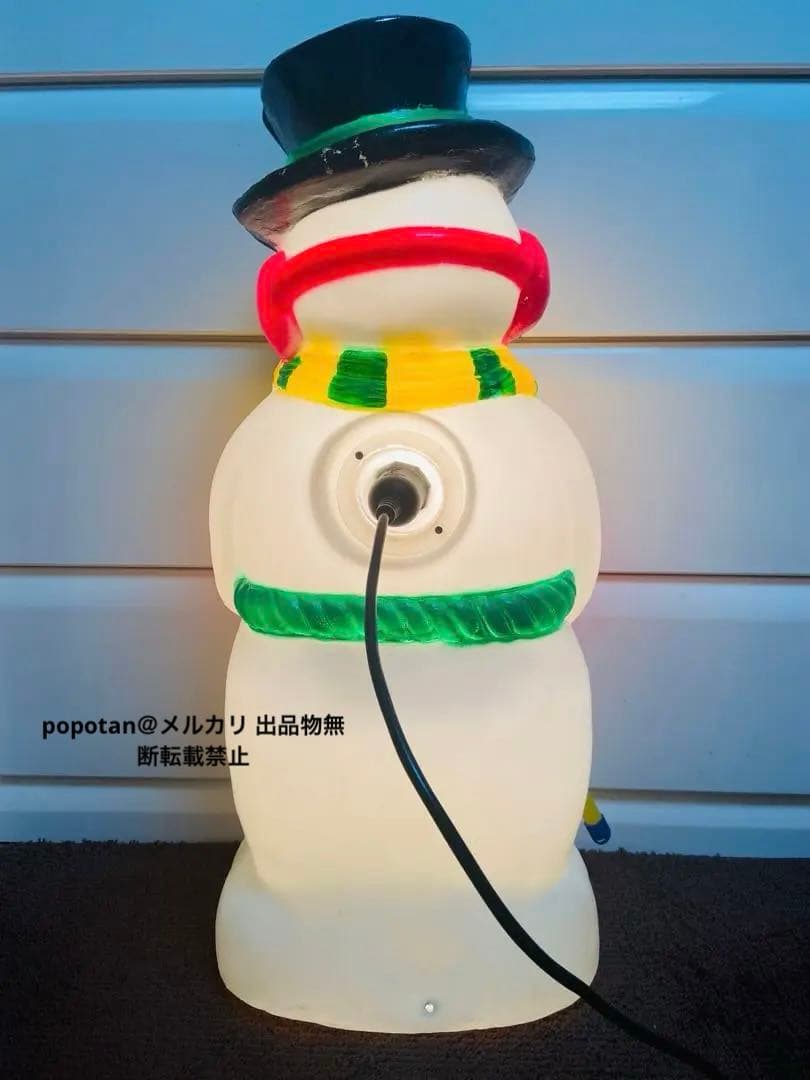そ*ら様 スノーマン大型イルミネーションクリスマスブローライト付属品欠品無し室内