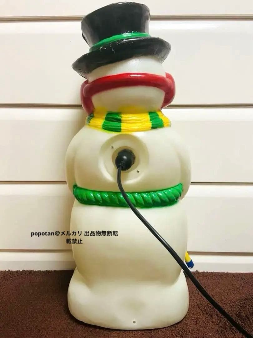 そ*ら様 スノーマン大型イルミネーションクリスマスブローライト付属品欠品無し室内