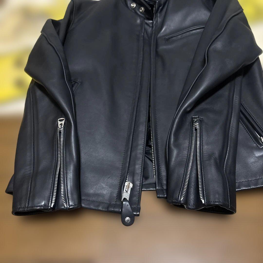 超美品‼️最新型schott641 38インチ　ライダースインナーボア付