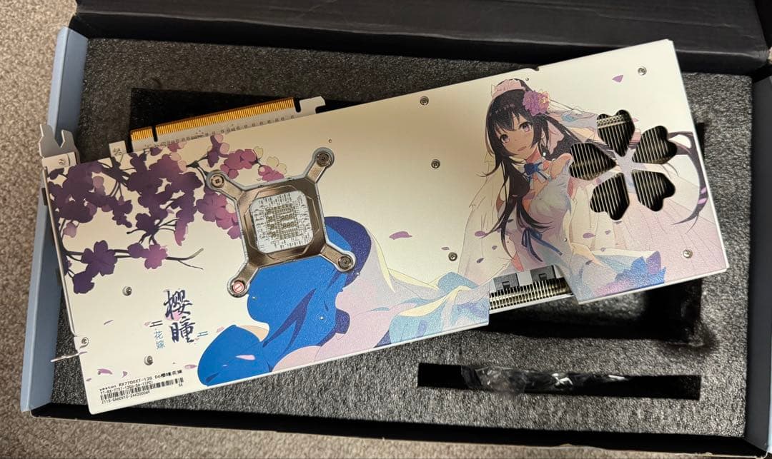 グラフィックボード・グラボ・ビデオカード Yeston Radeon RX7700XT 12GB Sakura Waifu