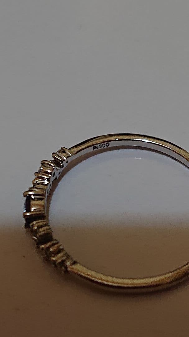 t*o様 希少石　pt900天然石アレキサンドライト　ダイヤモンドリング