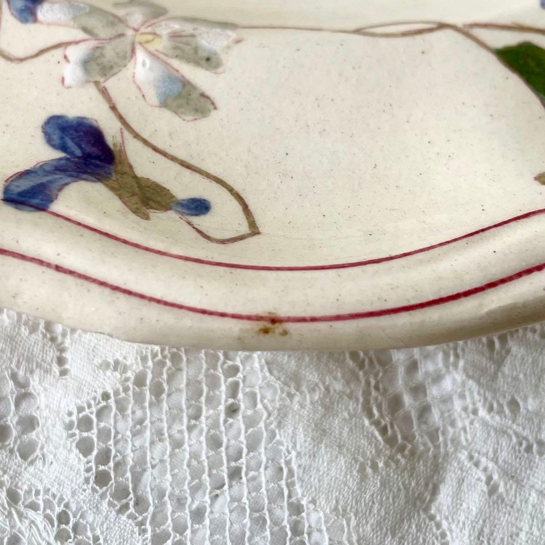 【レア】ロンシャン すみれ&すずらんプレート①フランスアンティーク菫 鈴蘭スミレ