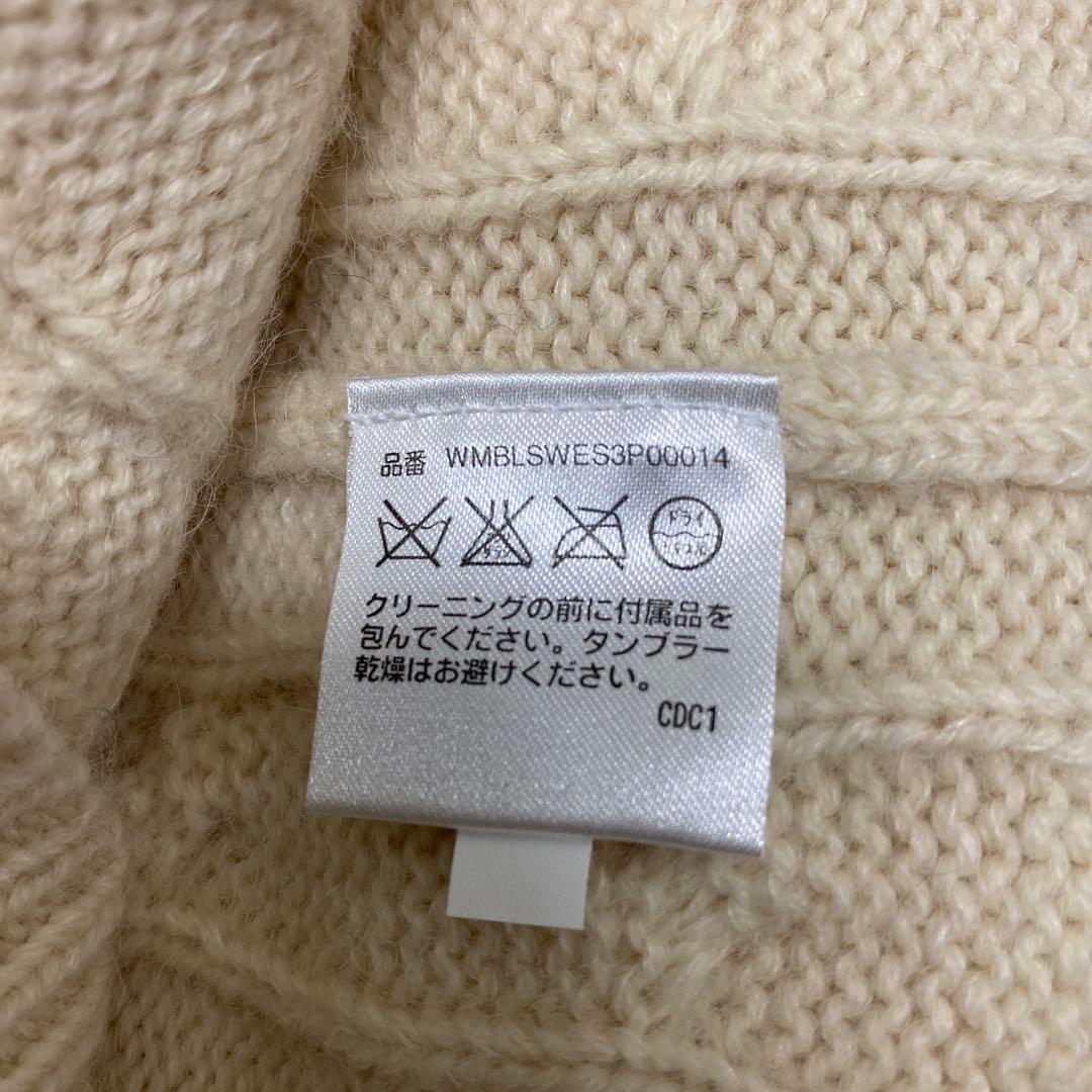 Ralph Lauren ラルフローレン ケーブルニット　カシミヤホースロゴ刺繍