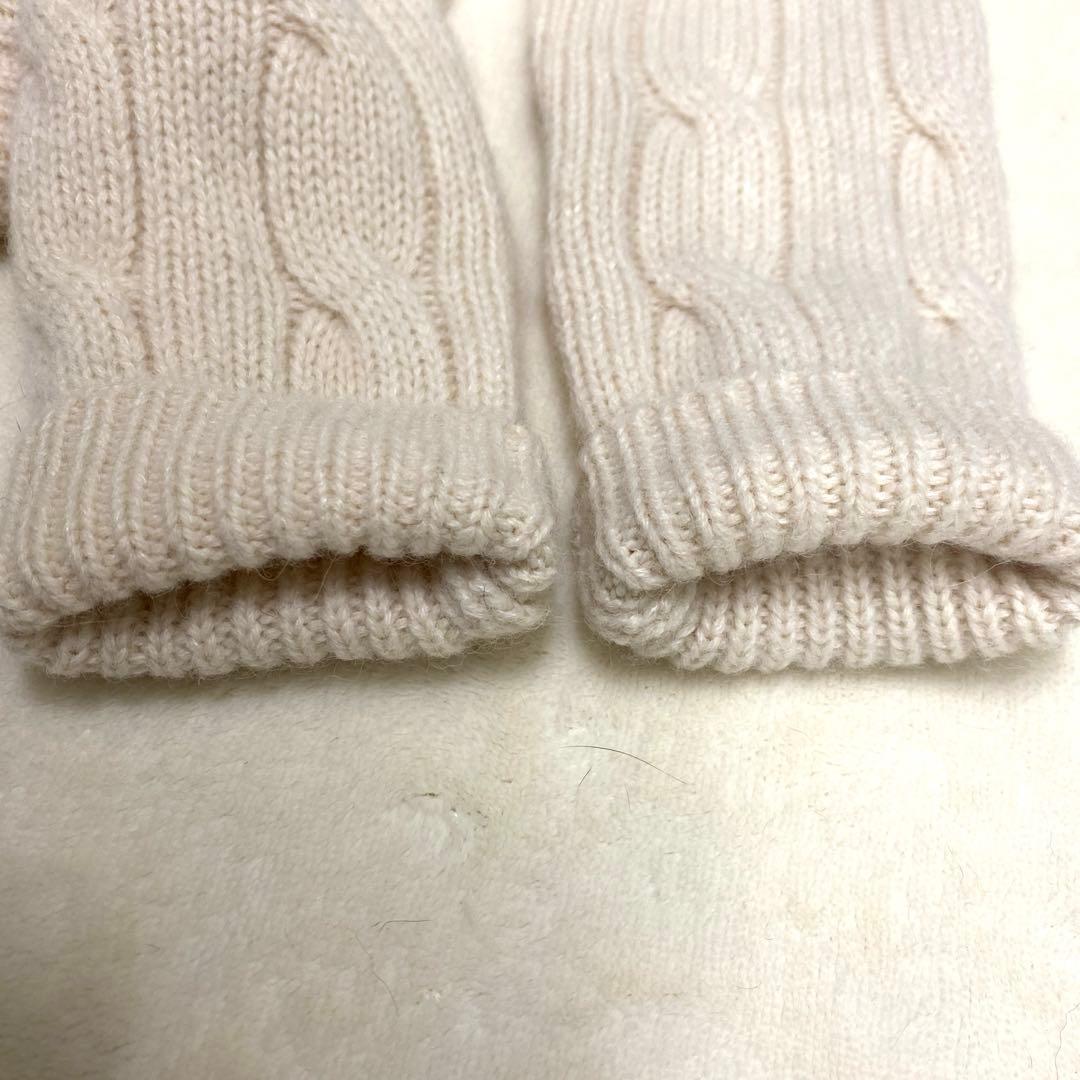 Ralph Lauren ラルフローレン ケーブルニット　カシミヤホースロゴ刺繍