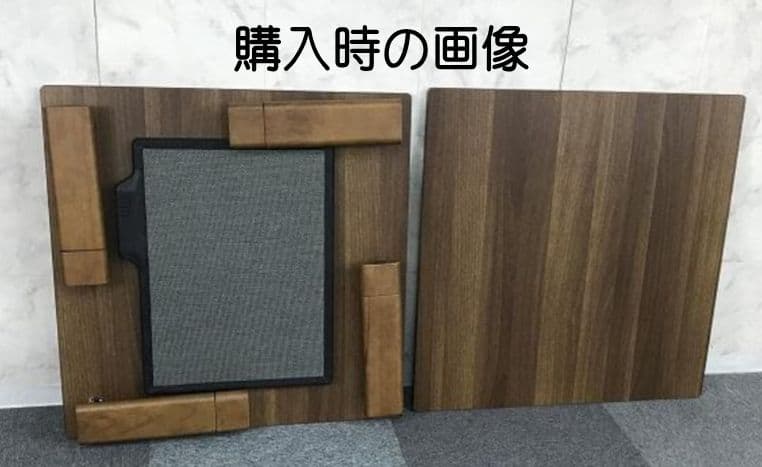 こたつ正方形テーブル（フラットヒーター）こたつ布団付き
