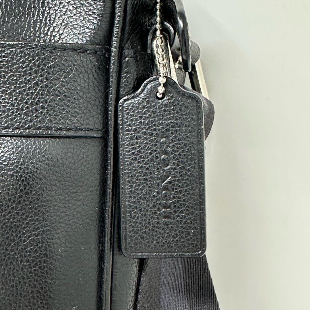 がん様　COACH コーチ レザー ショルダーバッグ メンズ