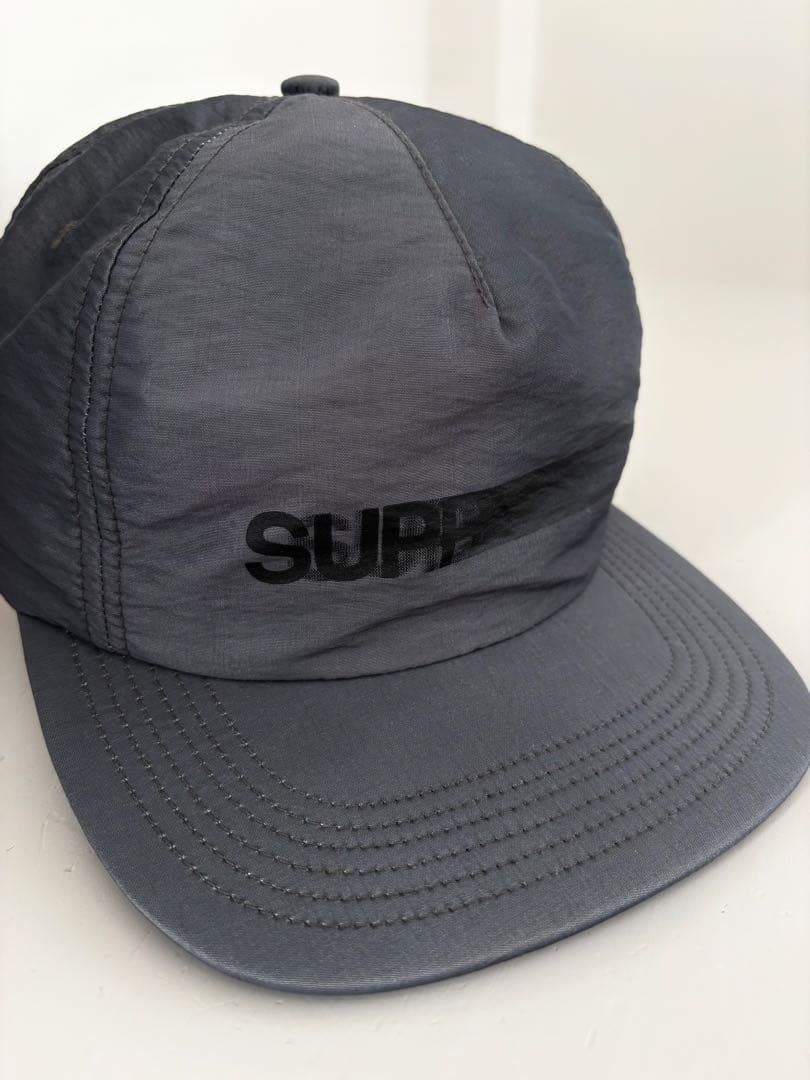 【美品】　Supreme キャップCAP グレー FREEサイズ　シュプリーム