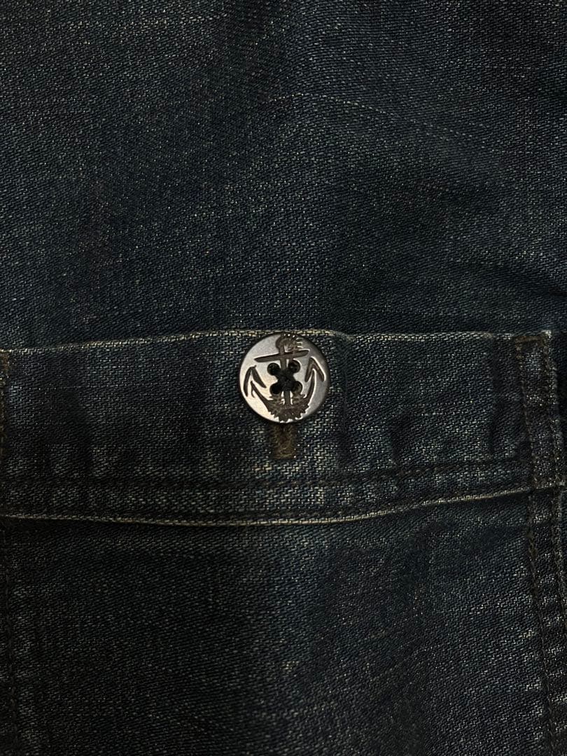 RRL デニムハーフボタンシャツプルオーバーラルフローレン
