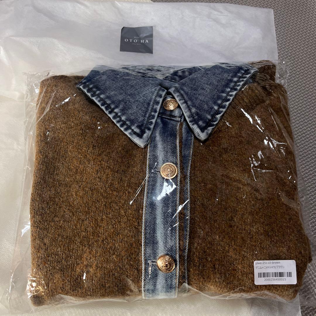 OTO HA デニムニットシャツ