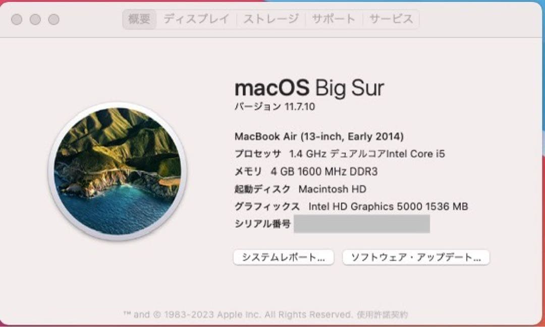 MacBook本体 Apple MacBook Air 13-inch