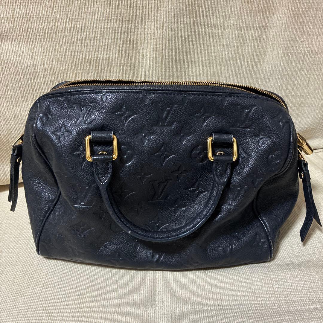 くぅ♡Louis Vuitton レザーハンドバッグ　アンプラント