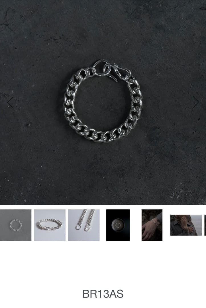 vihod BR13AS シルバーチェーンブレスレット
