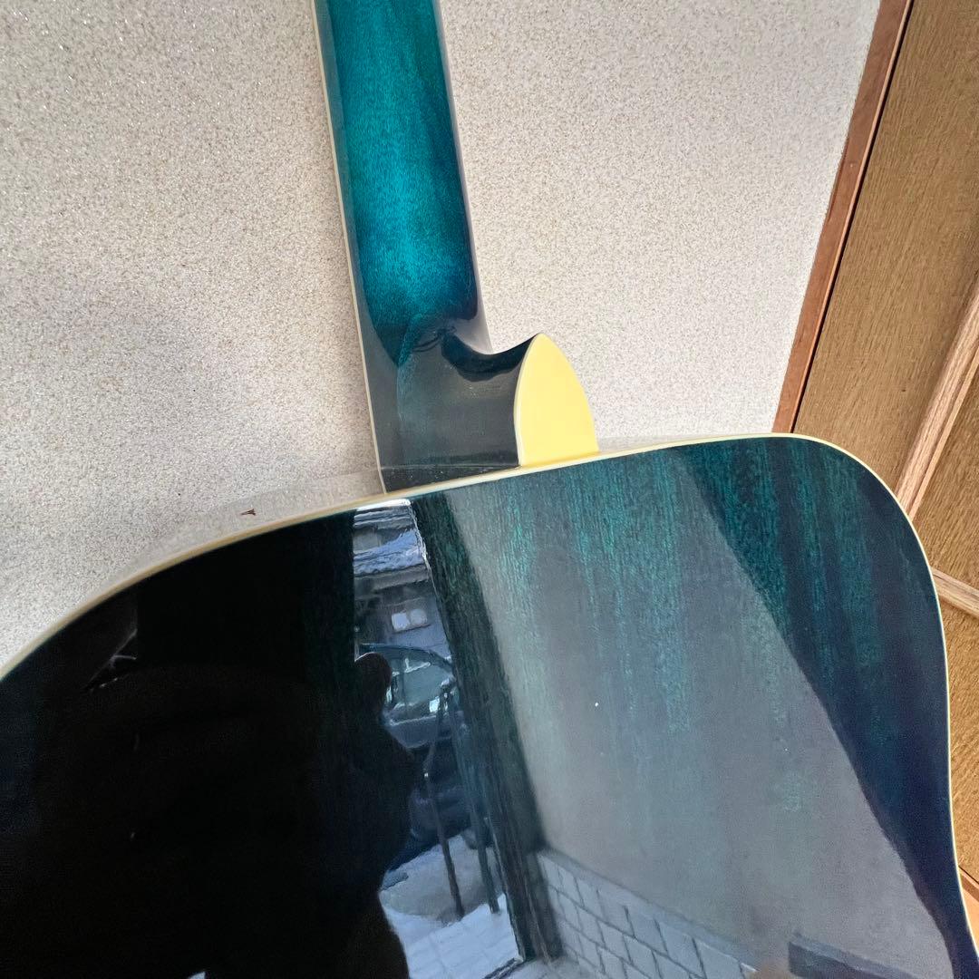 m*a様 新品未使用 ソフトケース付 アコースティックギター グラデーション ブ