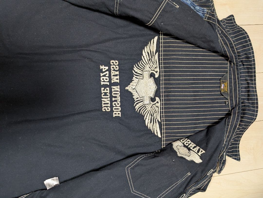 VANSON 　NVSL-2105 刺子切り替え デニムシャツ　XXL 美品