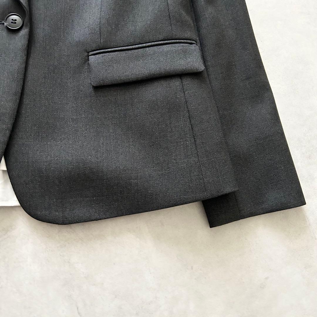 未使用タグ付INDIVIパンツスーツ38 グレーフォーマル卒園卒業ウォッシャブル