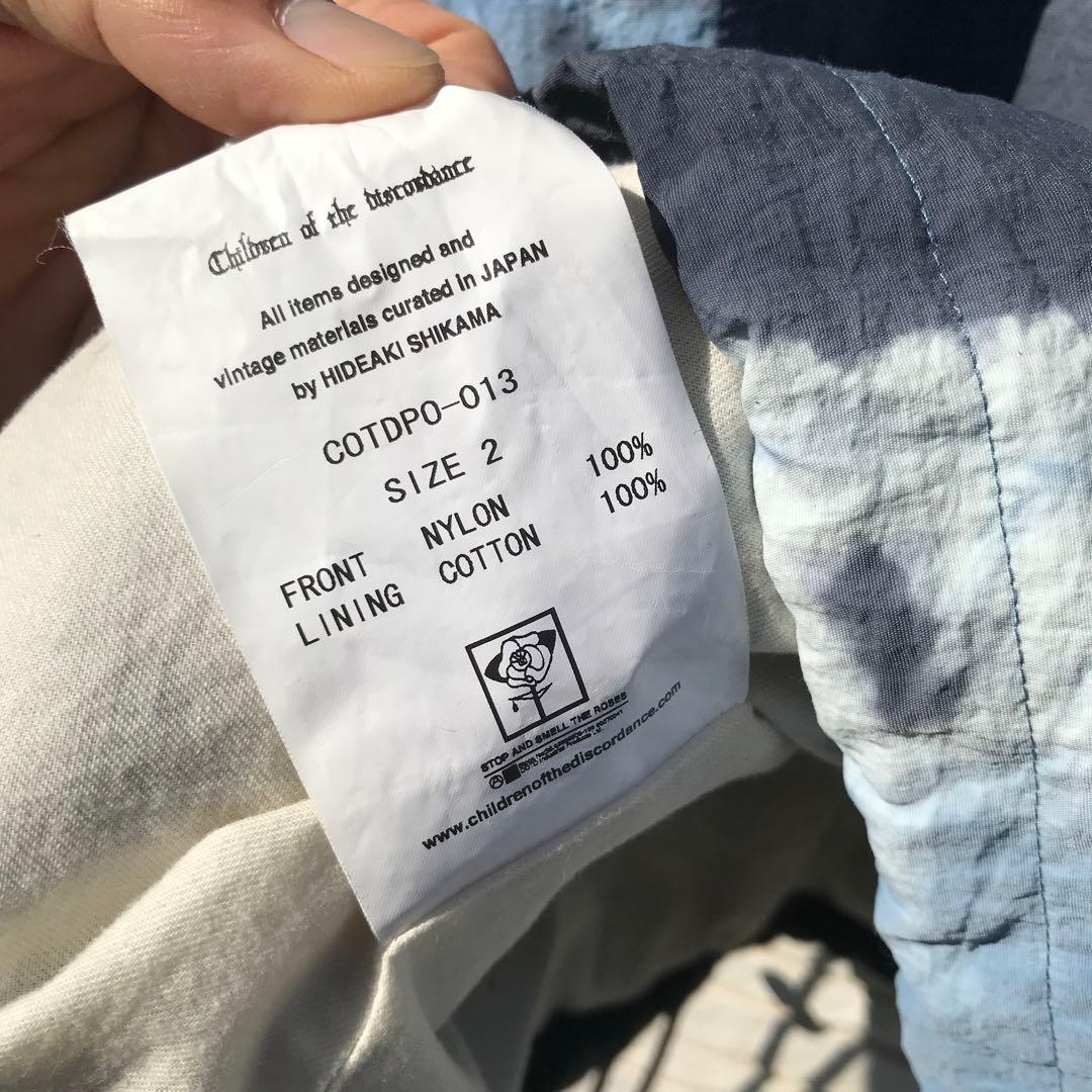 チルドレンオブザディスコーダンス　ナイロンジャケット　2　アノラック　タイダイ