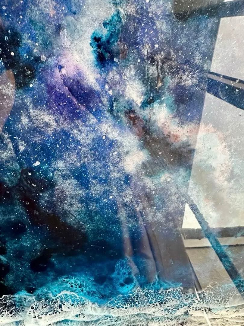 60×30cm 星の海　 レジンアート　オーシャン アート②