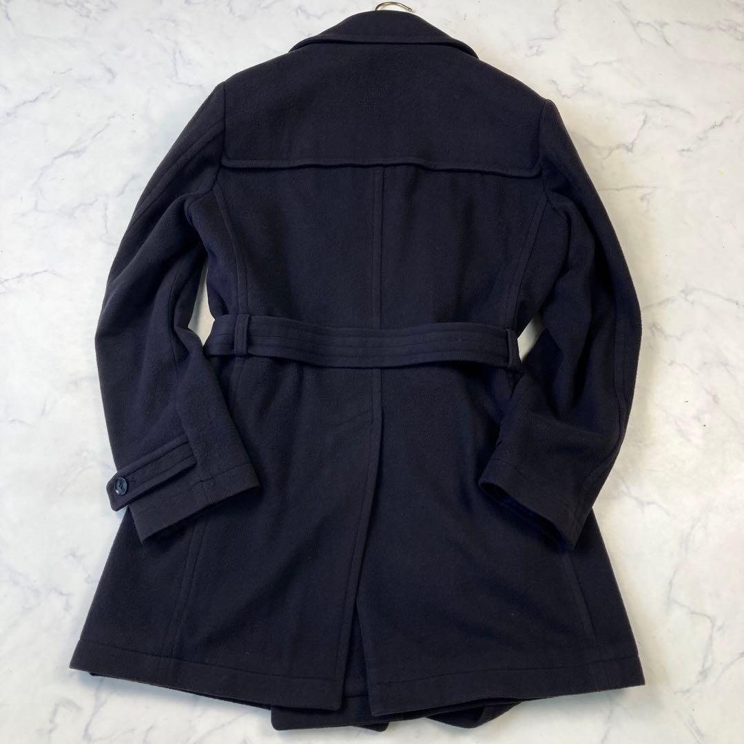 TAGLIATORE スーパーファインバージンウール チェスターコートネイビー