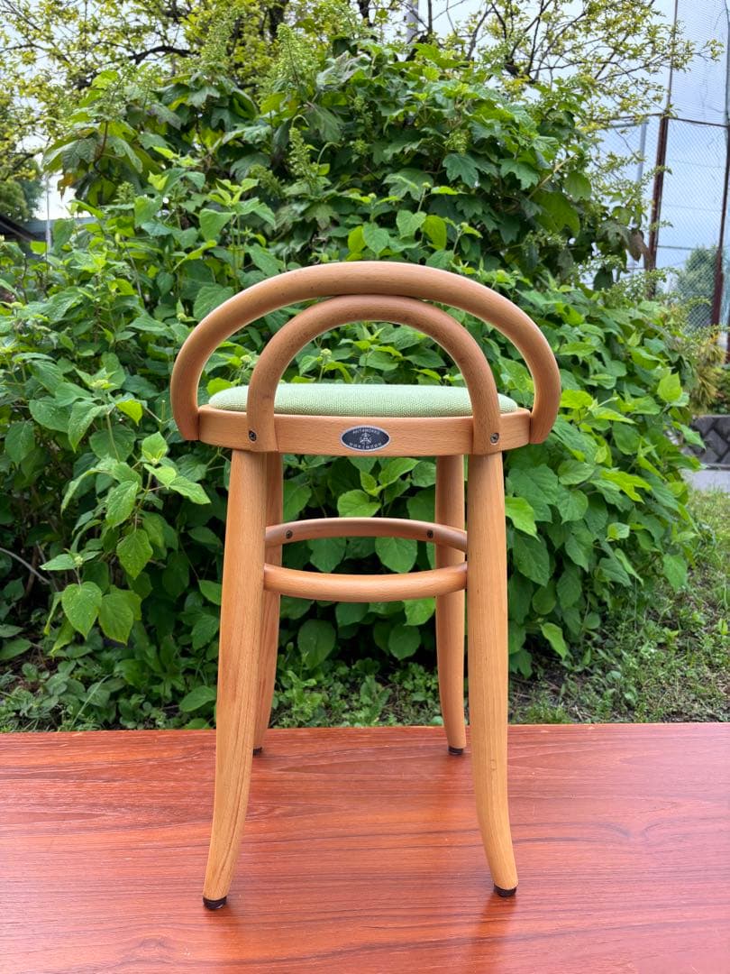 秋田木工　曲木スツール　玄関チェア　ドレッサーチェアなどに‼️