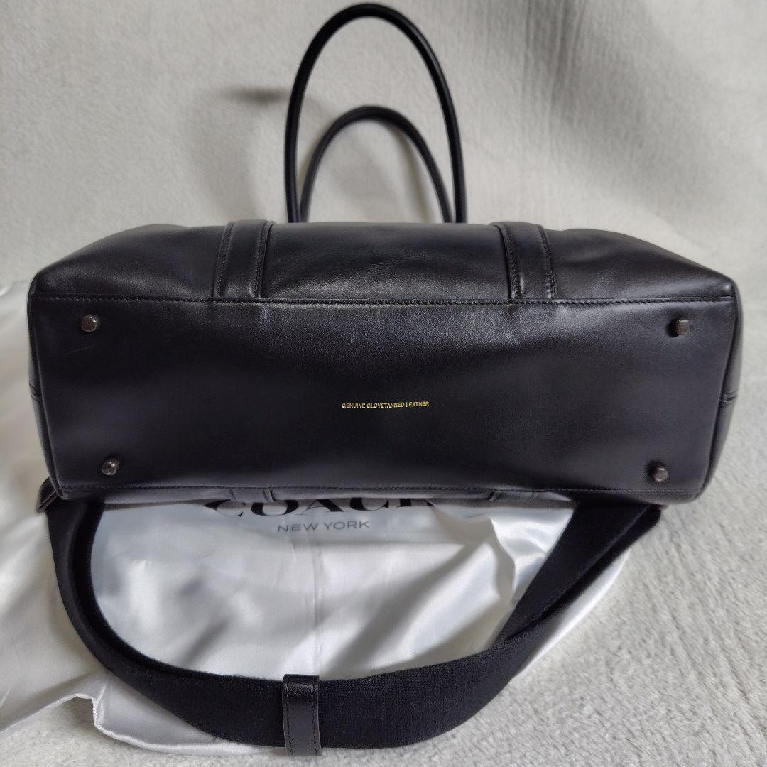 美品　コーチ　2way　トートバッグ　メトロポリタン　バイカラー　革　55564