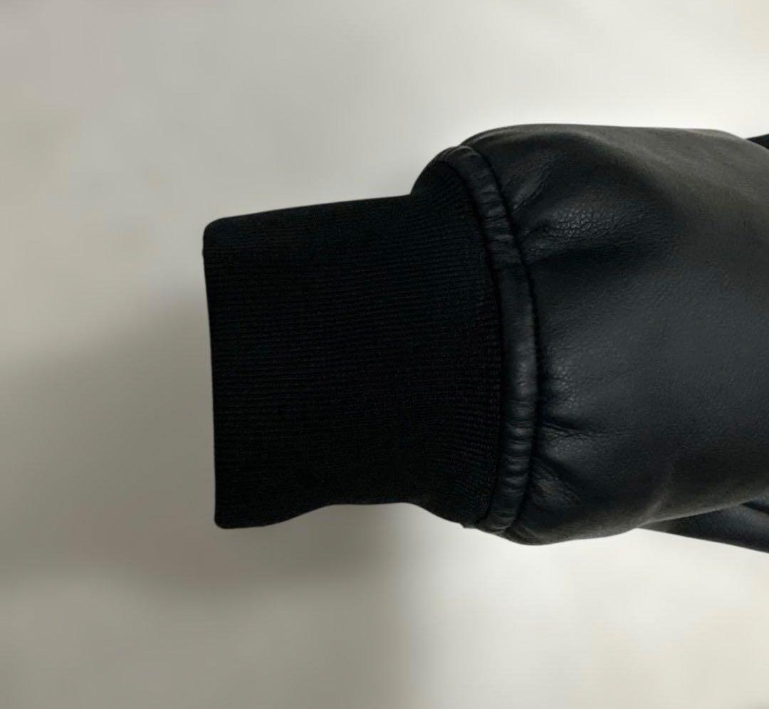 格安！  Jeans ブラックレザージャケット M