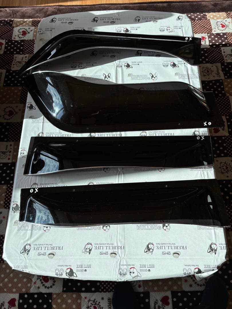 OXバイザー スモーク 4点セット　ノークレームで割引、部品欠品のため値下中