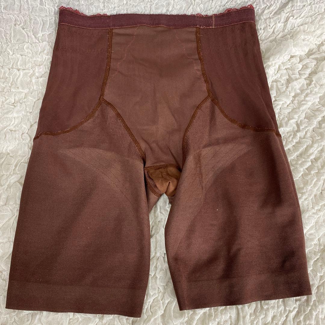 マルコ 補正下着 カーヴィシャス ローズウッドブラウンロングガードルEL-76