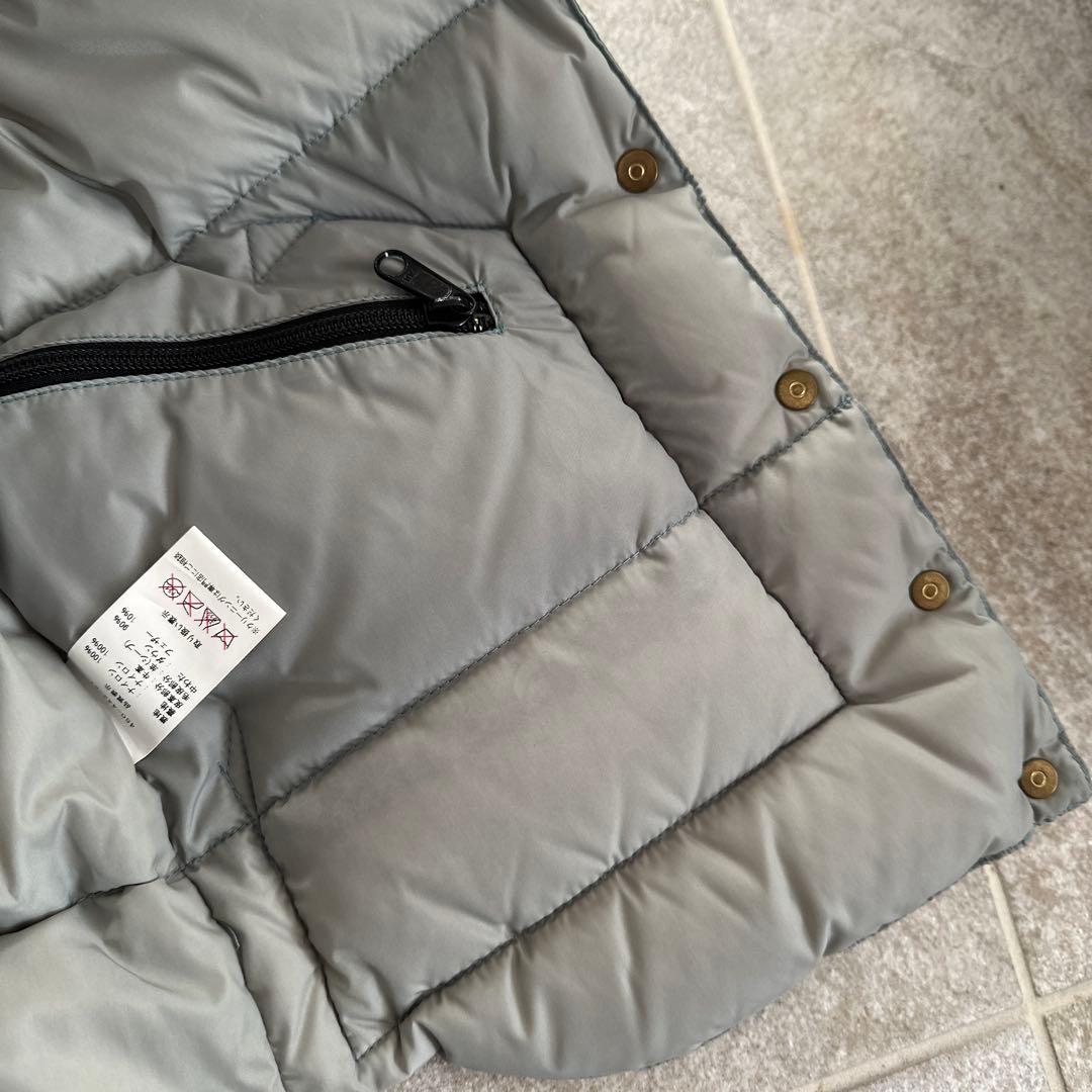 Rocky mountainファー付きレザー襟 ダウンベスト