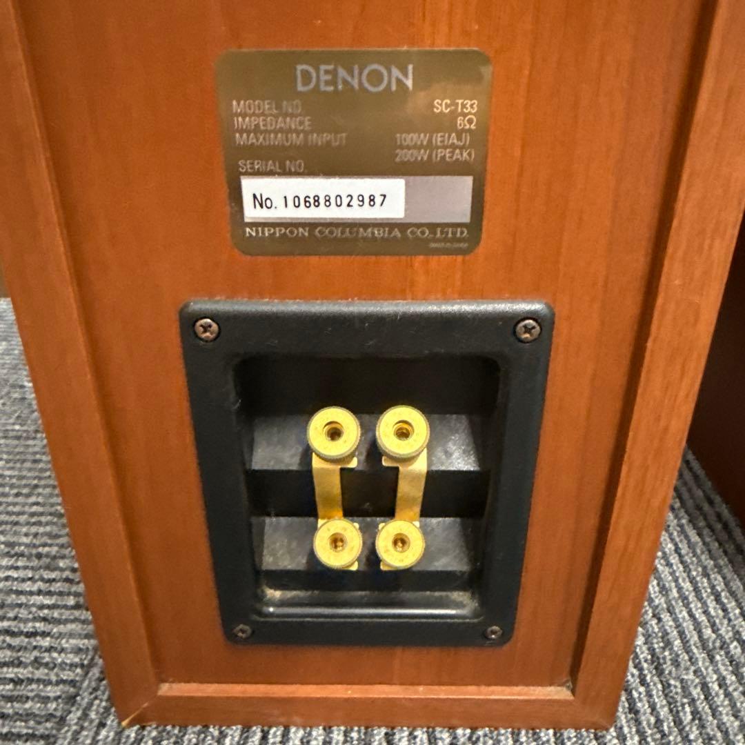 【美品✨】DENON スピーカー SC-T33 タワースピーカー 2点セット