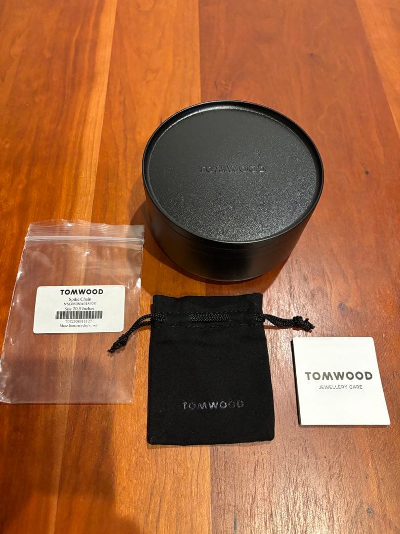 TOMWOOD シルバー ネックレス 付属品あり