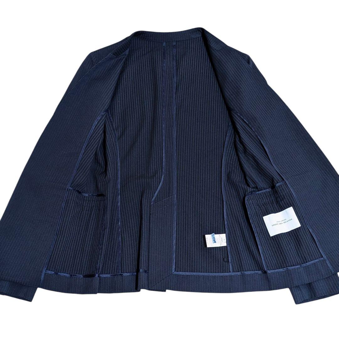 lâm trần✨グリーンレーベルリラクシング　ノーカラーパンツスーツ