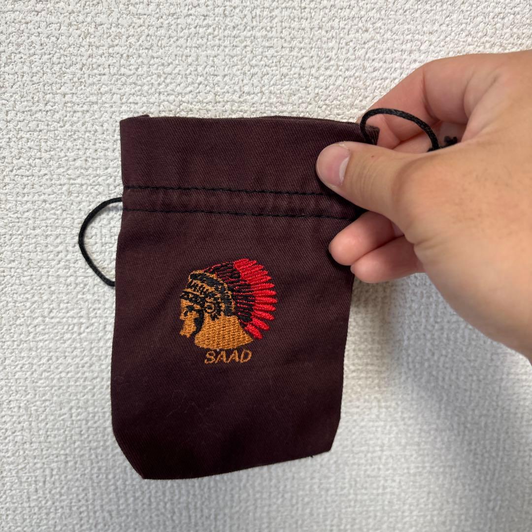 SAADシルバー ペンダント ブラックチェーン ネックレス