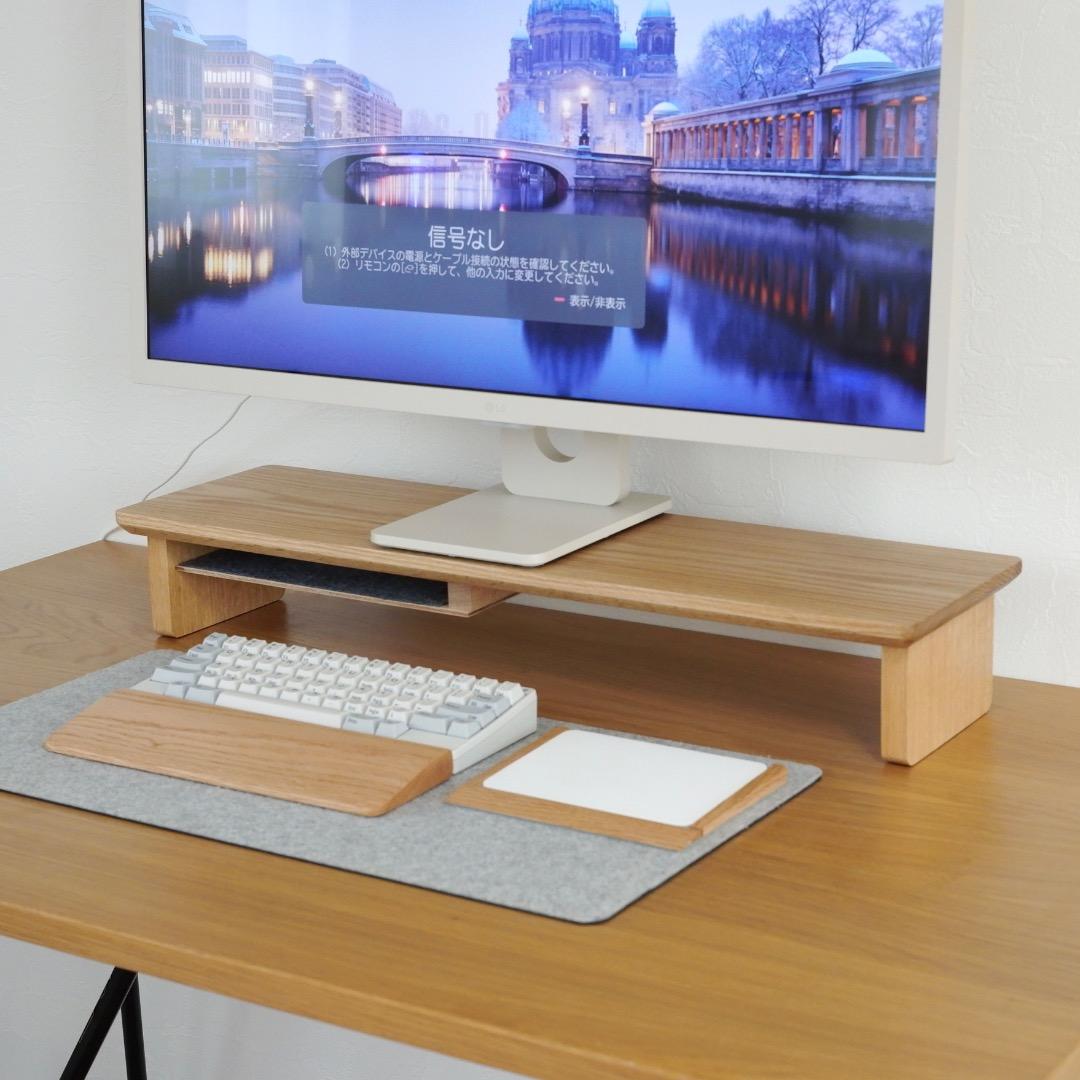 【オーク無垢材】デスクシェルフ(710mm幅)