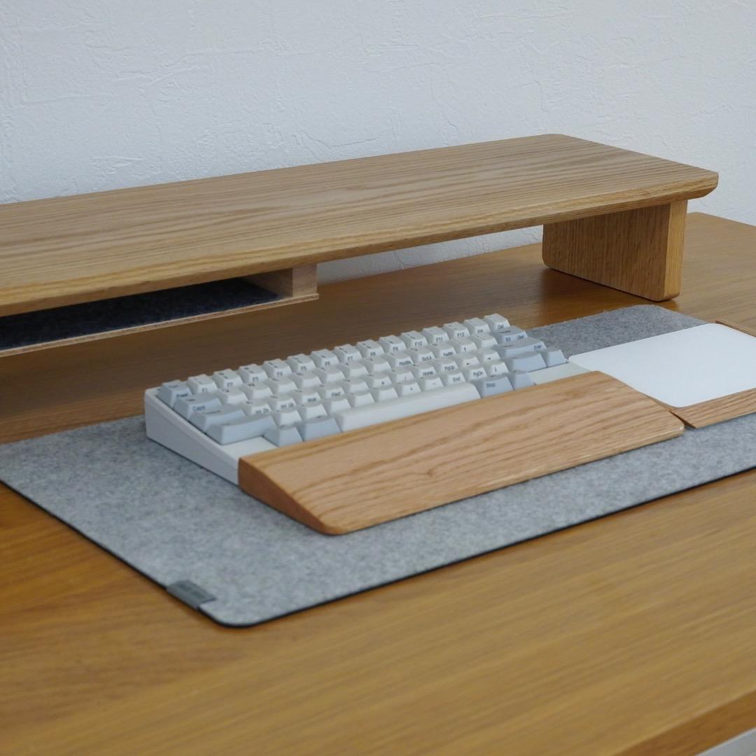 【オーク無垢材】デスクシェルフ(710mm幅)